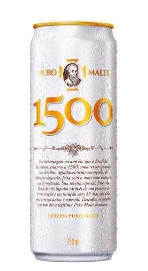 CERVEJA PURO MALTE 1500 LATA 350ML