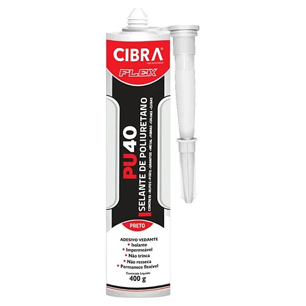 Selante PU40 400g Preto Cibraflex