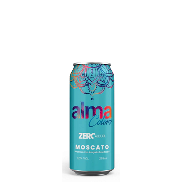 Espumante em Lata Alma Colors Moscato Zero Álcool 269ml