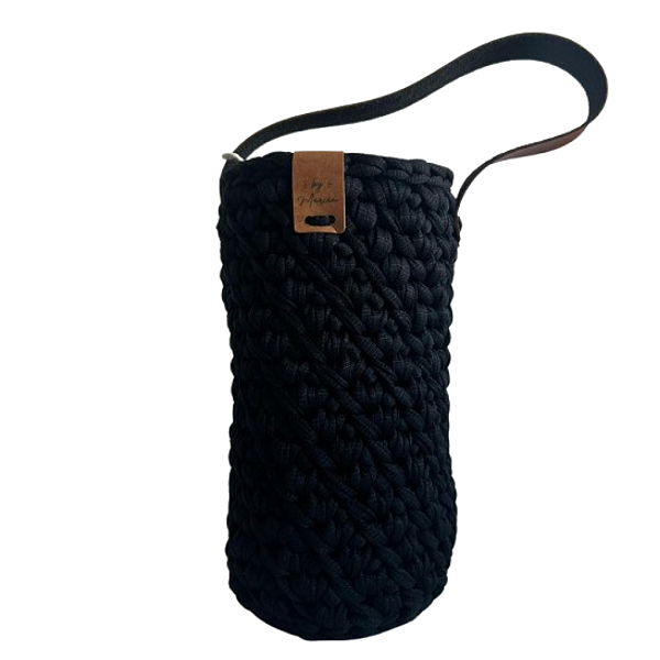 Porta Vinho Wine Bag Artesanal Preto