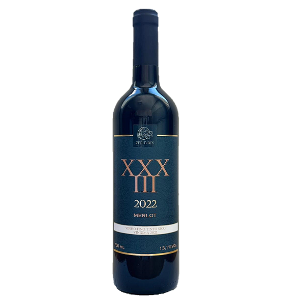 Vinho Tinto XXXIII Merlot 2022