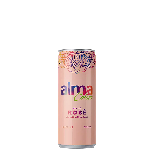 Vinho Rosé em Lata Alma Colors Merlot