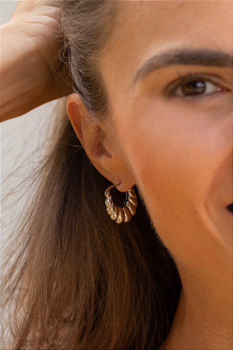 Argola croissant - Prata