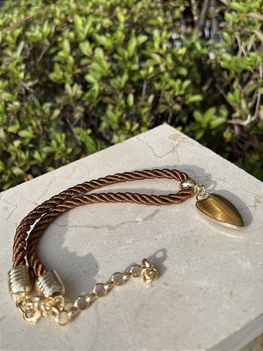 Colar pingente - Marrom