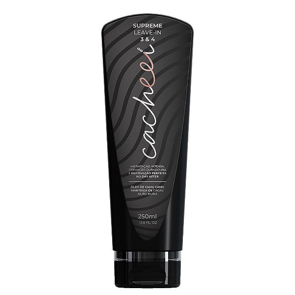 Supreme Leave-in 3&4 Cacheei by Cassia Marconi 250ml – Hidratação Intensa, Definição e Brilho