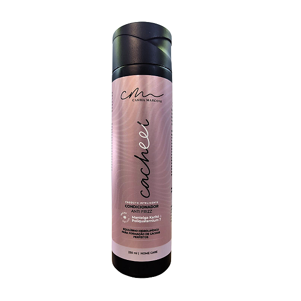 Condicionador Cacheei by Cassia Marconi 250ml – Cachos Definidos, Anti Frizz, Vegano e Hidronutritivo
