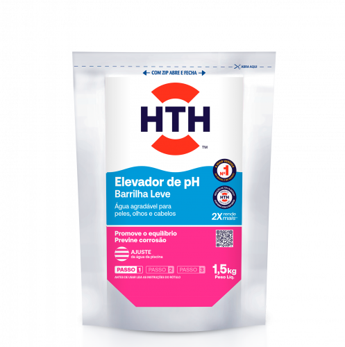 Elevador de pH Pó HTH 1,5 Kg para Piscinas