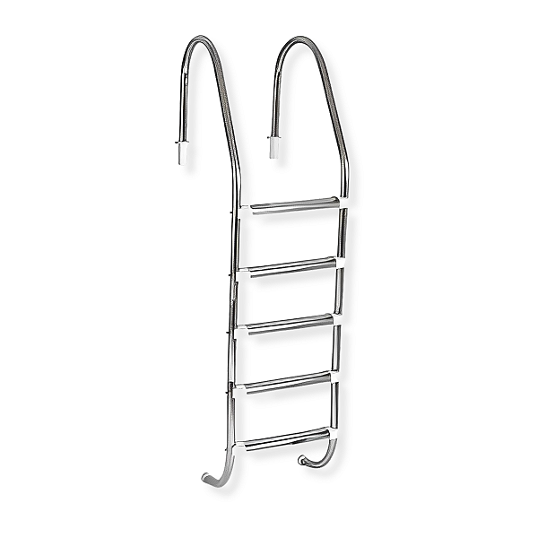 Escada Inox Pooltec Tradicional 5 Degraus em Inox