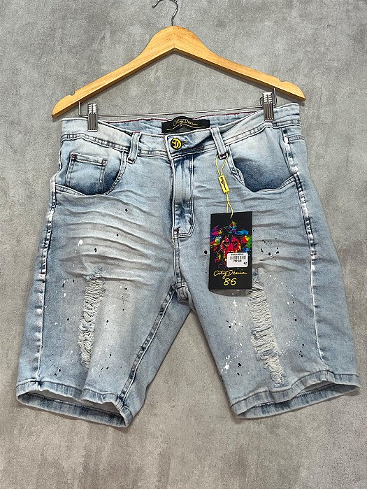 Bermuda Jogador City Denim - Clara Pintada BJ006