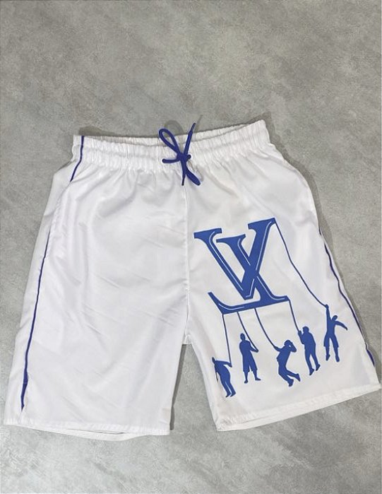Bermuda Louis Vuitton - Azul e Branco BG024