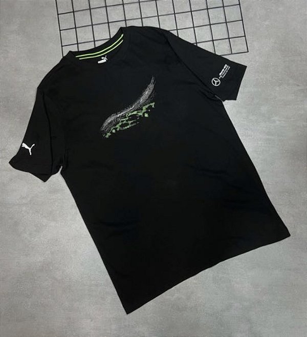 Camiseta Puma Original Preta Ediçao Mercedes ORI001