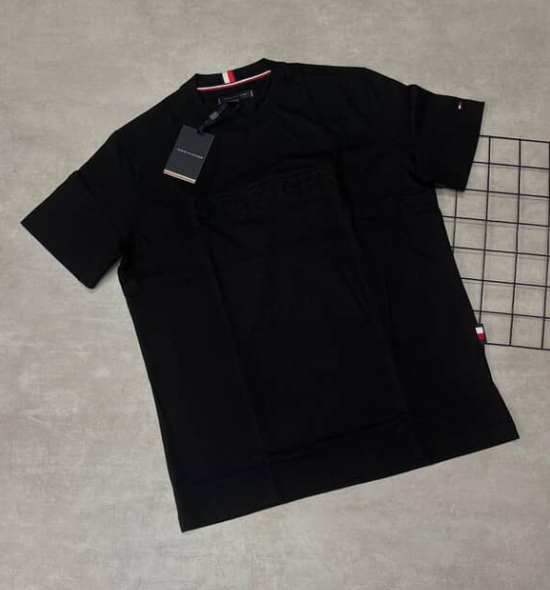 Camiseta Peruana Tommy Hilfiger Preto - CP089