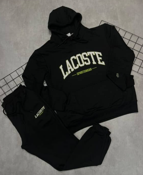 Conjunto Moletom Lacoste Preto - CM008