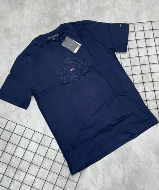Camiseta Peruana Tommy Hilfiger Azul Escuro - CP100