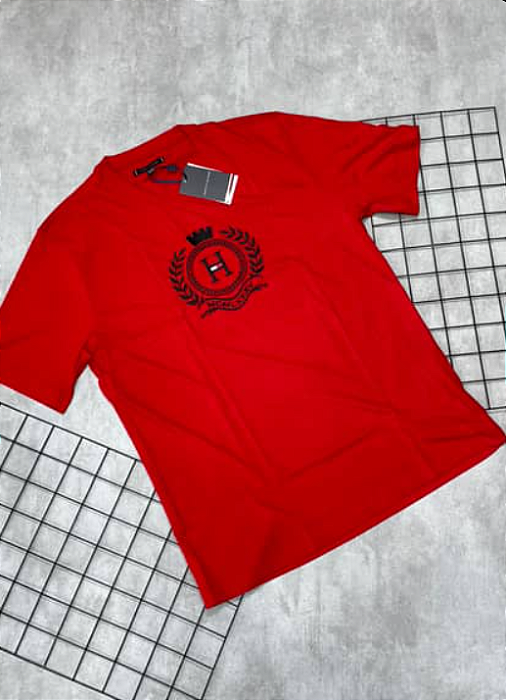 Camiseta Peruana Tommy Hilfiger Vermelho - CP101