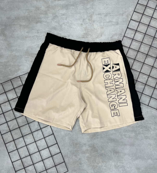 Bermuda Armani Bege e Preto - BG042