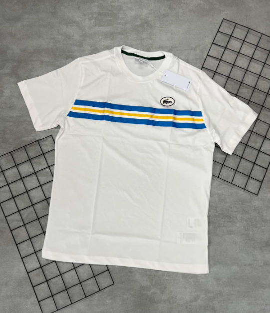 Camiseta Peruana Lacote Branco | Azul | Amarelo - CP111