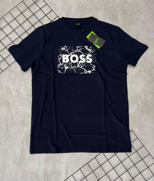 Camiseta Peruana Hugo Boss Azul Escuro - CP122