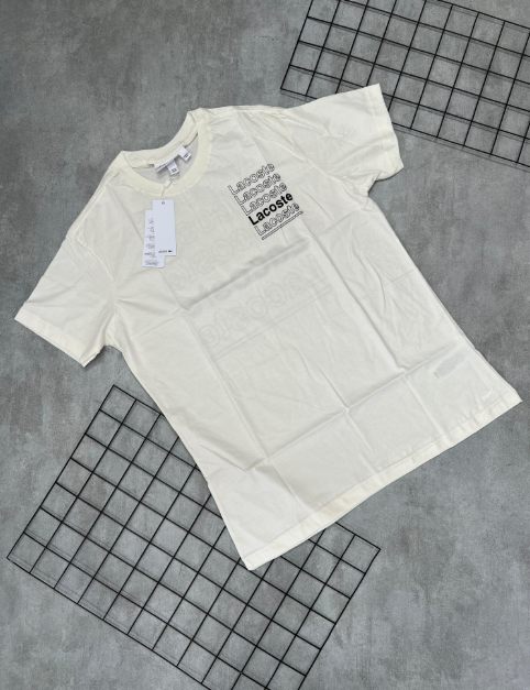 Camiseta Peruana Lacoste Off-White - CP129
