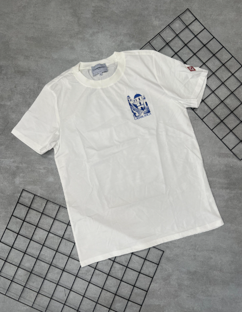 Camiseta Peruana Casa Blanca Branco | Azul - CP165