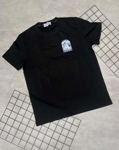 Camiseta Peruana Casa Blanca Preto | Azul - CP166