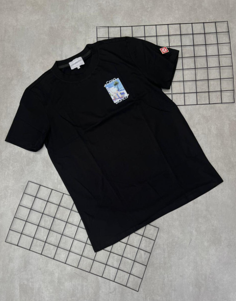 Camiseta Peruana Casa Blanca Preto | Azul - CP203