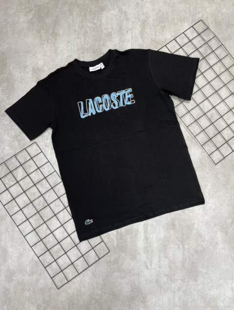 Camiseta Peruana Lacoste Preto | Azul - CP211