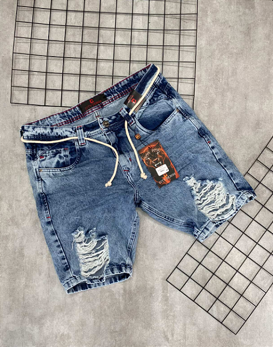 Bermuda Jogador City Denim Intermediária - BJ010