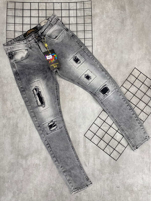 Calça Jogador City Denim Cinza - CJ039