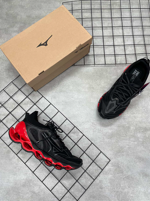 Tênis Mizuno Prophecy 14 Preto e Vermelho - TM019
