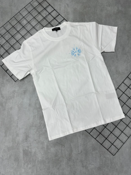 Camiseta Peruana Amiri Branco | Azul - CP218