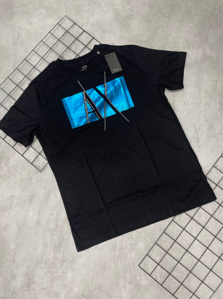 Camiseta Peruana Armani Preto | Azul - CP233