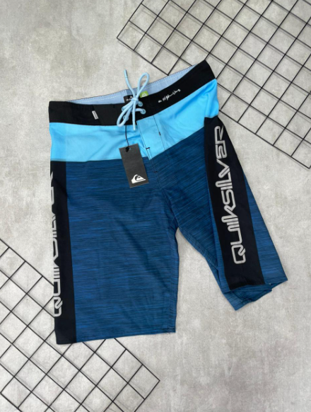 Bermuda Elastano Quiksilver Preto | Azul - BQ003