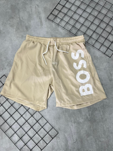 Bermuda Hugo Boss Bege | Branco - BG078