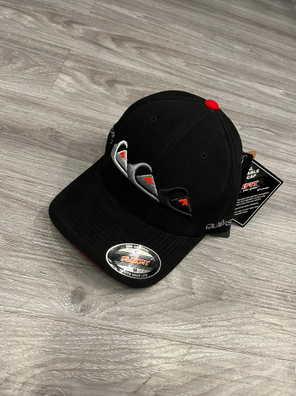 Boné Quiksilver Emb Three Logo Preto | Vermelho - BQ005