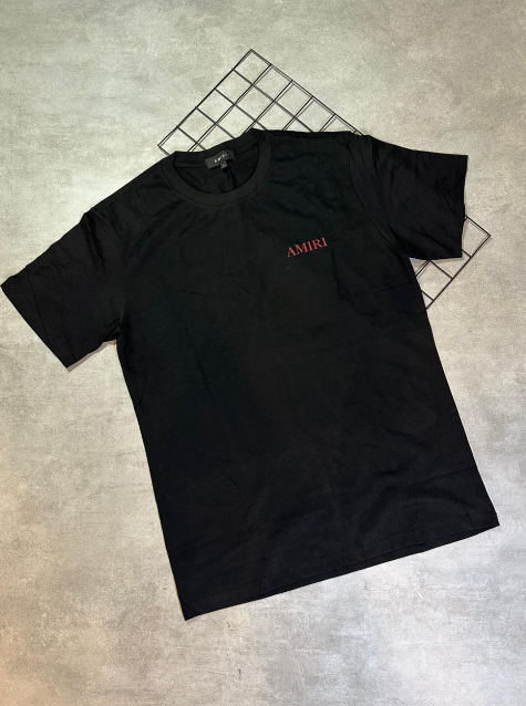Camiseta Peruana Amiri Preto | Vermelho - CP008