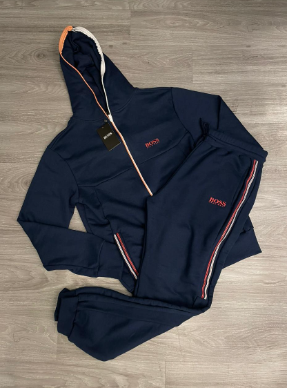 Conjunto Moletom Hugo Boss Azul Marinho - CM002