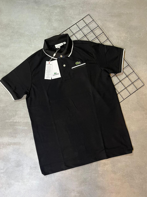 Camiseta Polo Lacoste Edição Pocket - PLE008