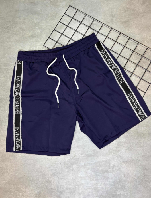 Bermuda Armani Azul Marinho Faixa - BG010