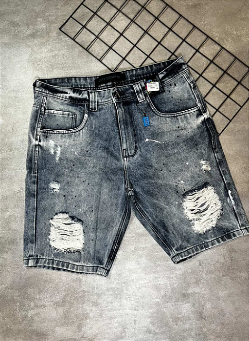 Bermuda Jogador City Denim Clara - BJ006