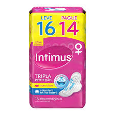 Absorvente Intimus Suave Leve 16 Pague 14