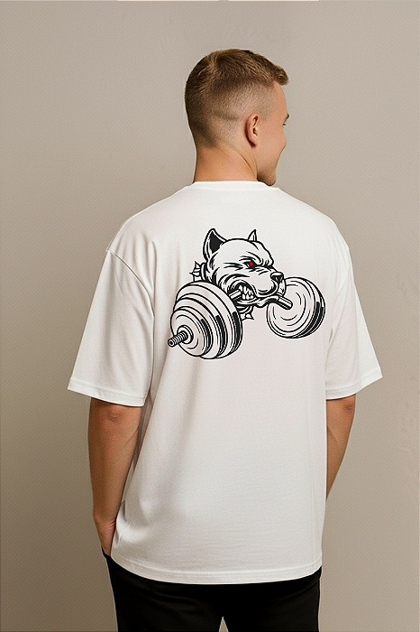 CAMISETA OVERSIZED DOG STRENGTH