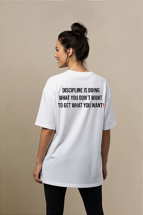 CAMISETA OVERSIZED DISCIPLINE