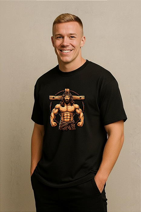 CAMISETA OVERSIZED JESUS GYM