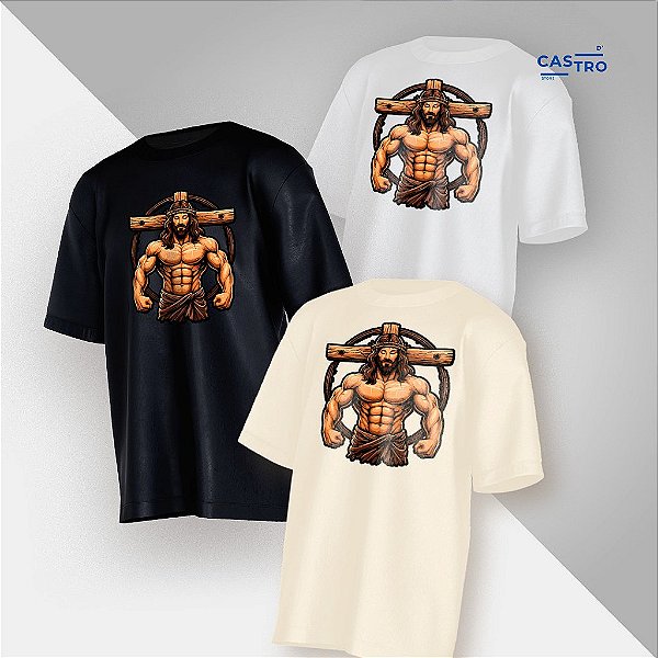 CAMISETA OVERSIZED JESUS GYM