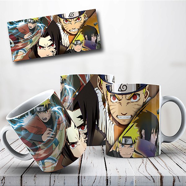 Caneca de Porcelana Anime Naruto 325ml