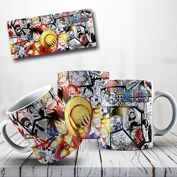Caneca de Porcelana Anime One Piece 325ml