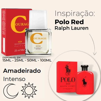 COURAGE - Perfume Masculino Inspirado em Polo Red Ralph Lauren