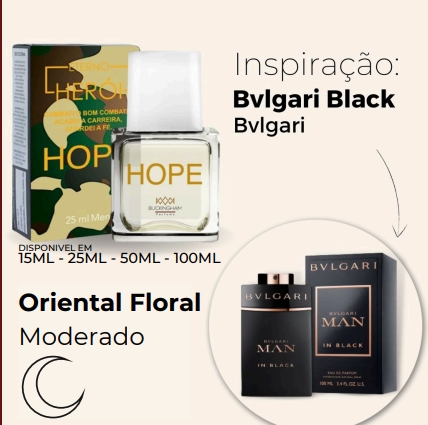 HOPE - Perfume Inspirado em Bvlgari Black
