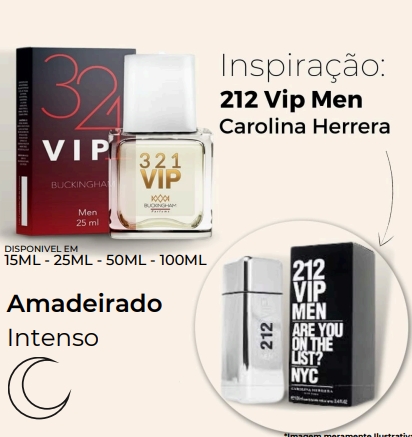 321 VIP MEN - Perfume Inspirado em 212 VIP Men NYC